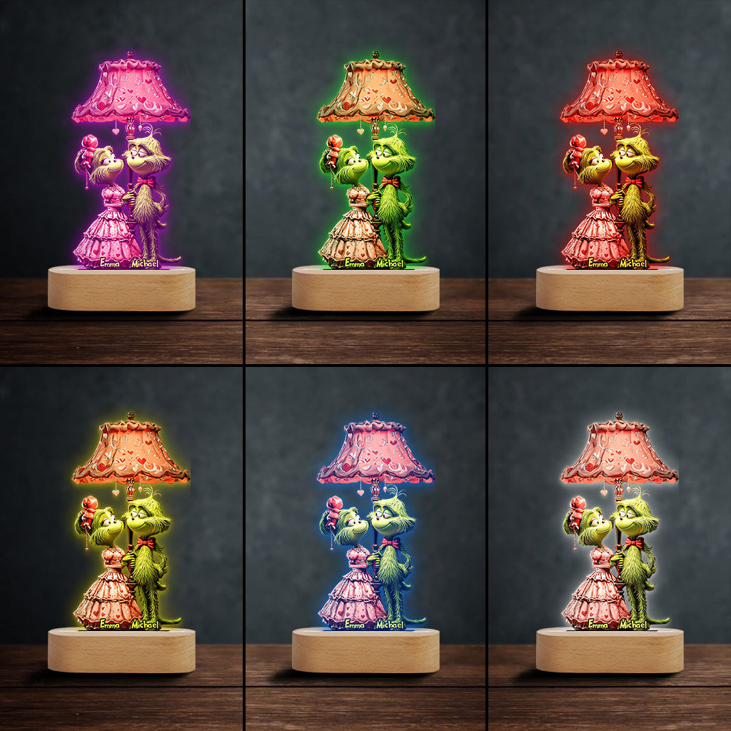 Toi et moi, on gère ! - Socle lumineux personnalisé en forme d'étole de Noël