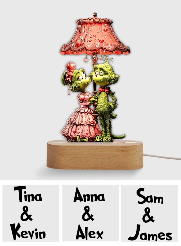 Toi et moi, on gère ! - Socle lumineux personnalisé en forme d'étole de Noël