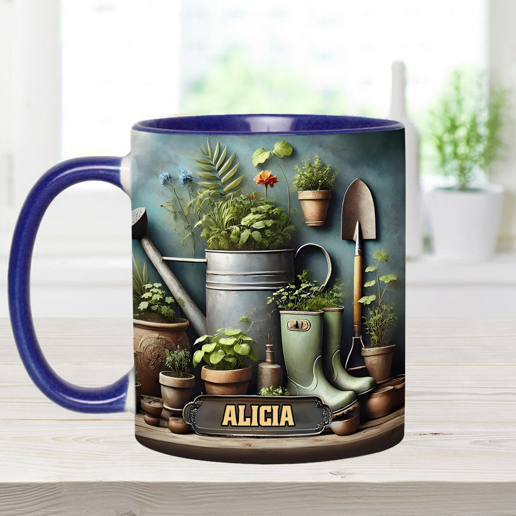 Green Garden – Personalisierte Garten-Akzent-Tasse