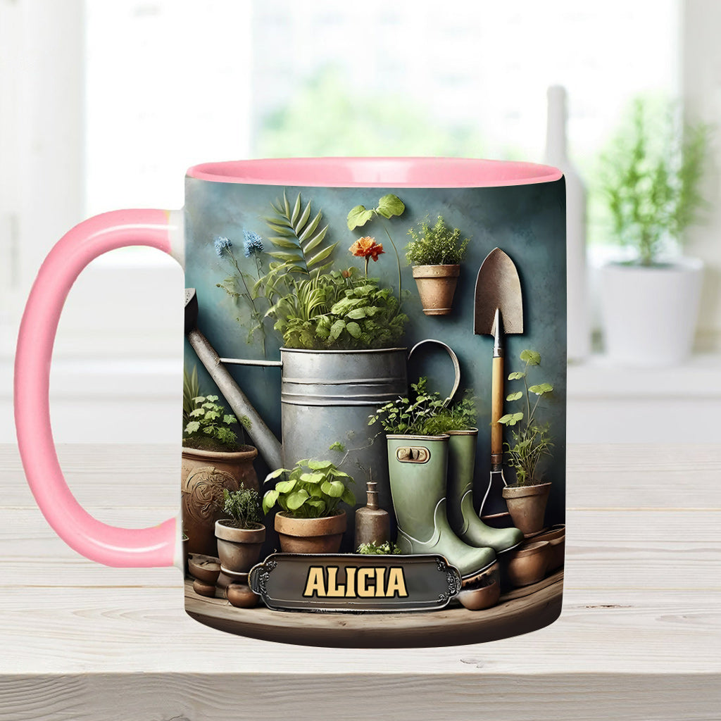 Green Garden – Personalisierte Garten-Akzent-Tasse