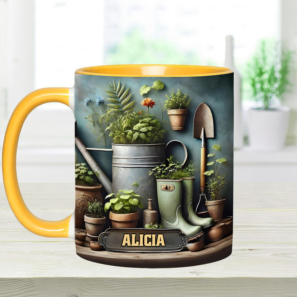 Green Garden – Personalisierte Garten-Akzent-Tasse