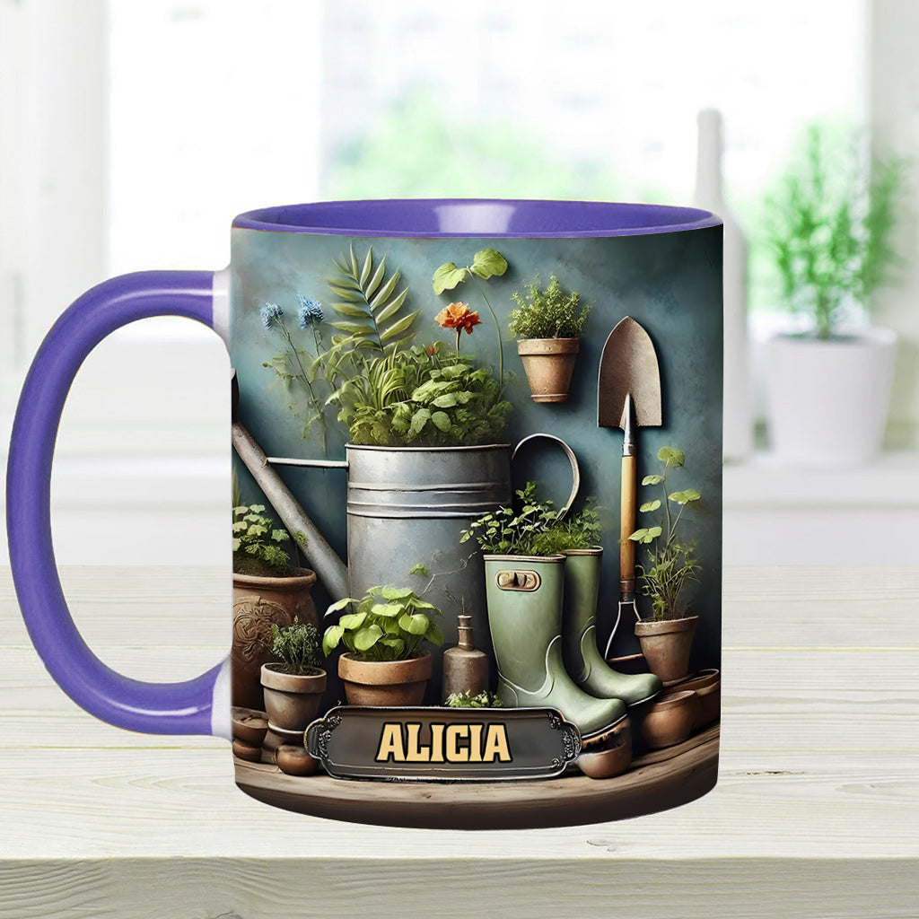 Green Garden – Personalisierte Garten-Akzent-Tasse