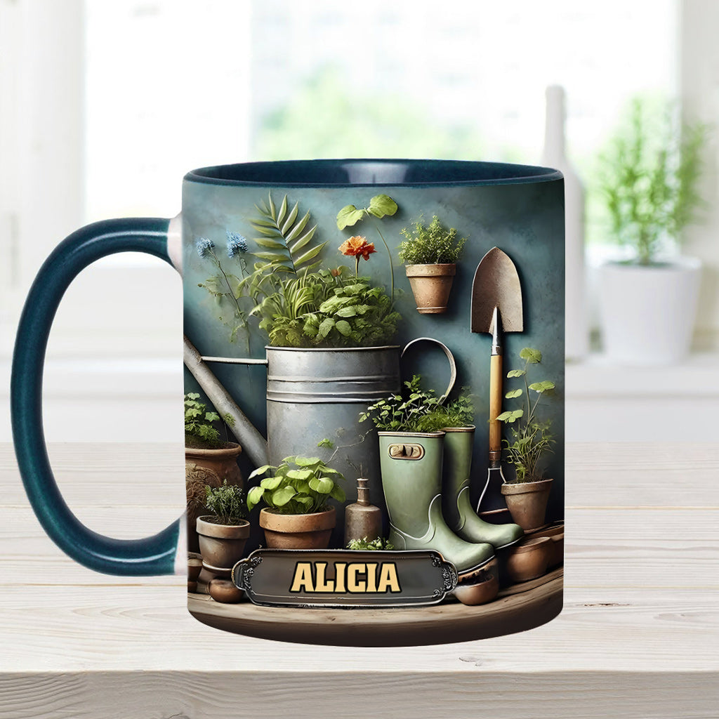 Green Garden – Personalisierte Garten-Akzent-Tasse