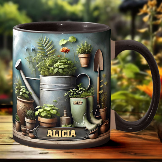 Green Garden – Personalisierte Garten-Akzent-Tasse