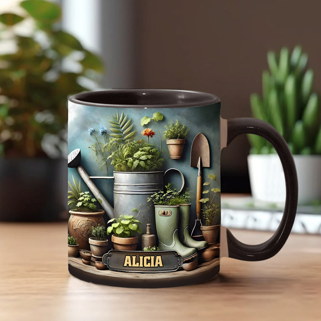 Green Garden – Personalisierte Garten-Akzent-Tasse