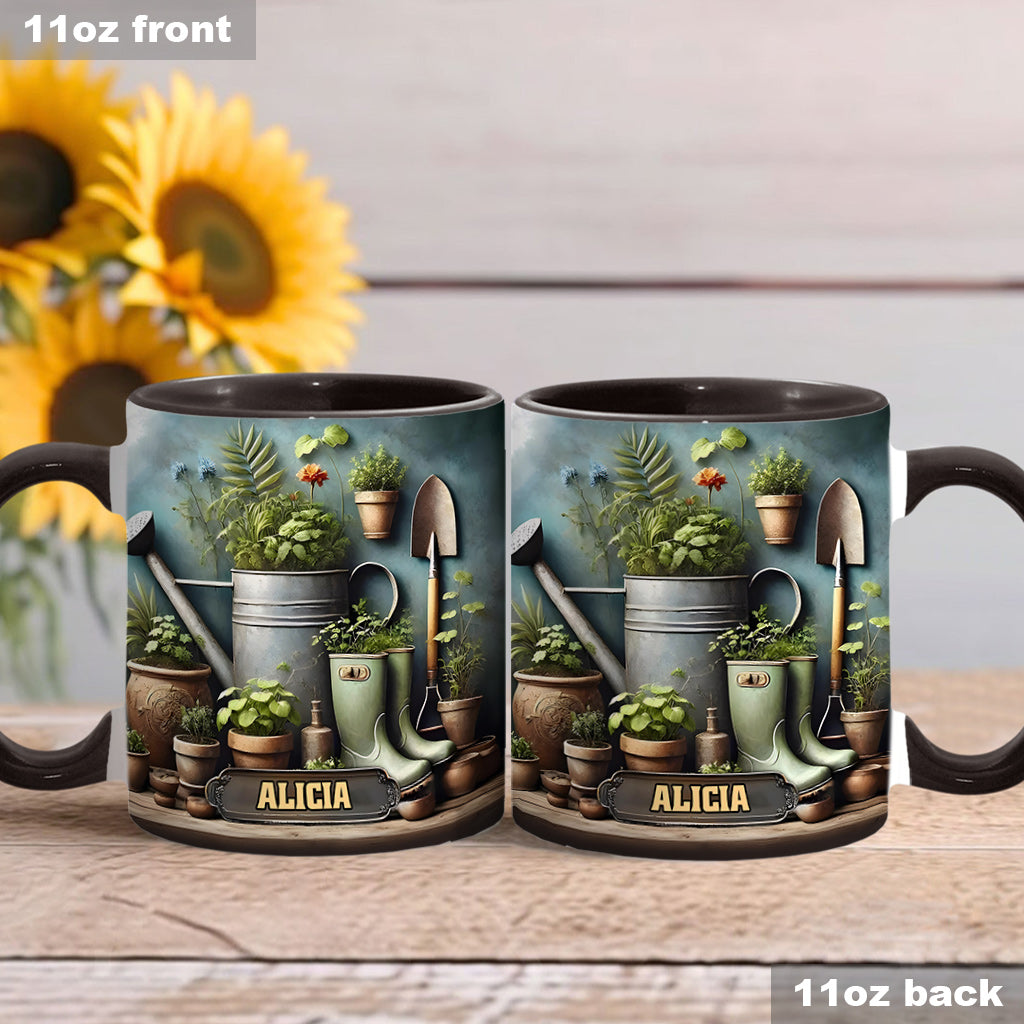 Green Garden – Personalisierte Garten-Akzent-Tasse