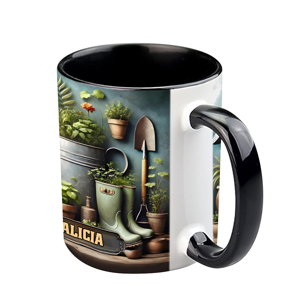 Green Garden – Personalisierte Garten-Akzent-Tasse