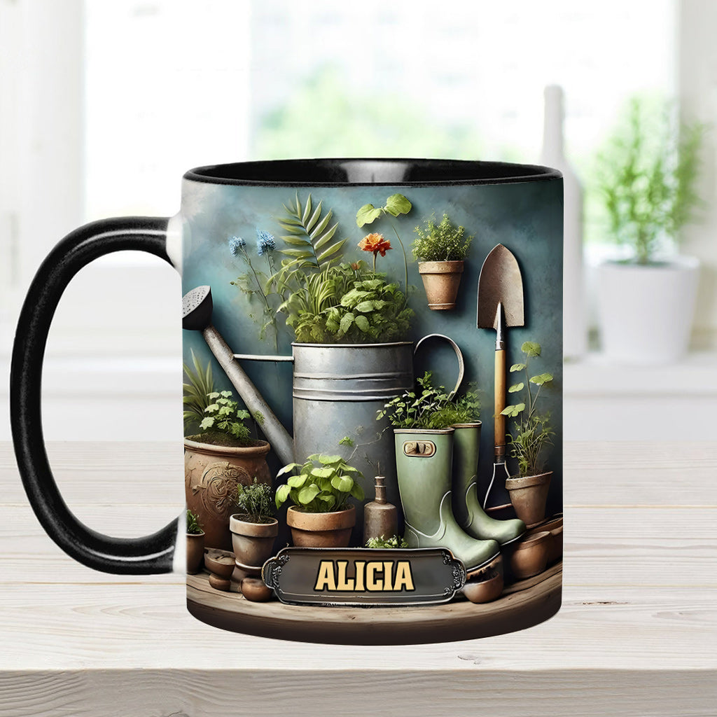 Green Garden – Personalisierte Garten-Akzent-Tasse