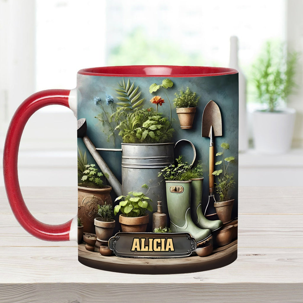 Green Garden – Personalisierte Garten-Akzent-Tasse