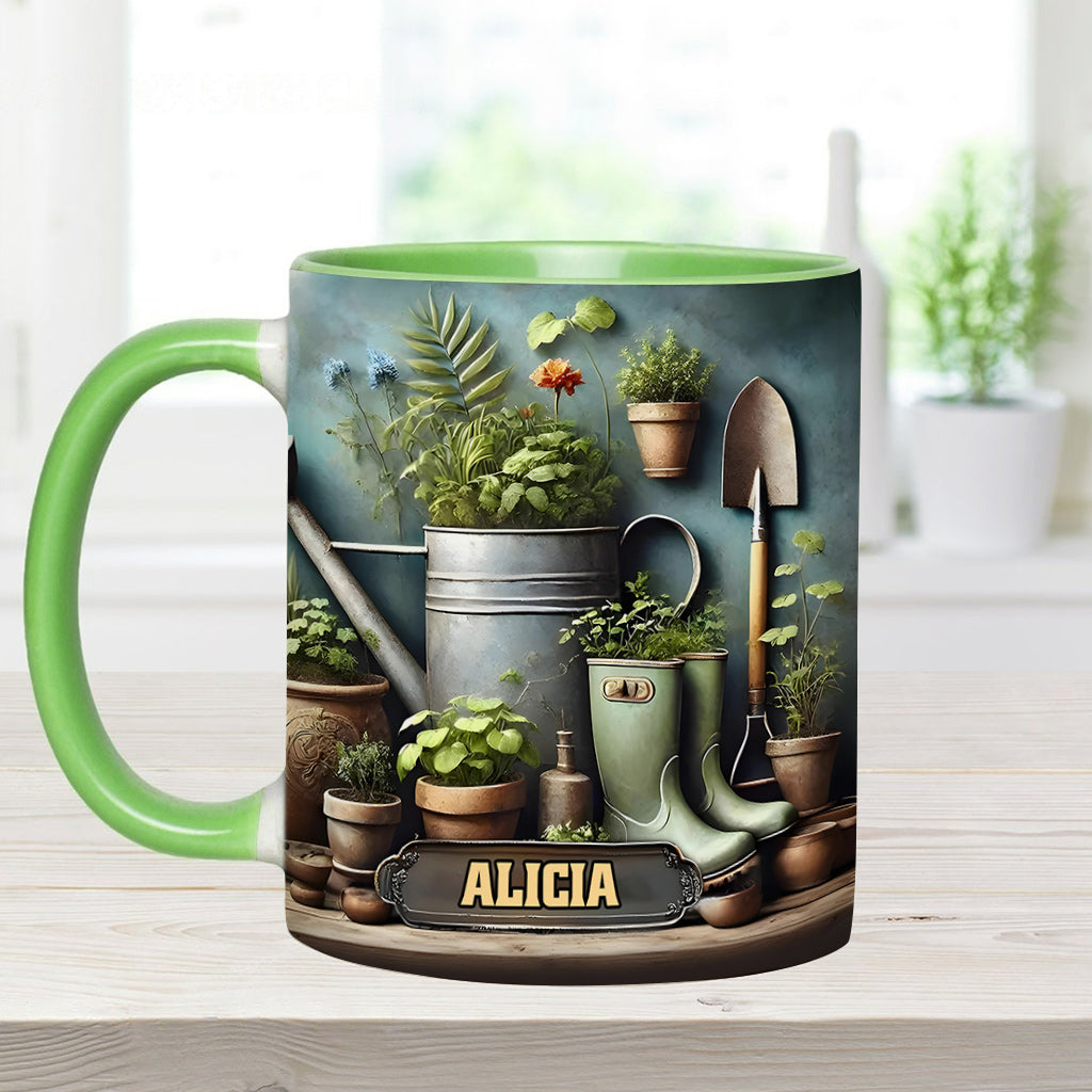 Green Garden – Personalisierte Garten-Akzent-Tasse