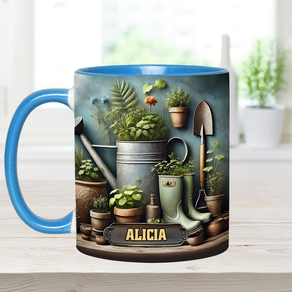 Green Garden – Personalisierte Garten-Akzent-Tasse