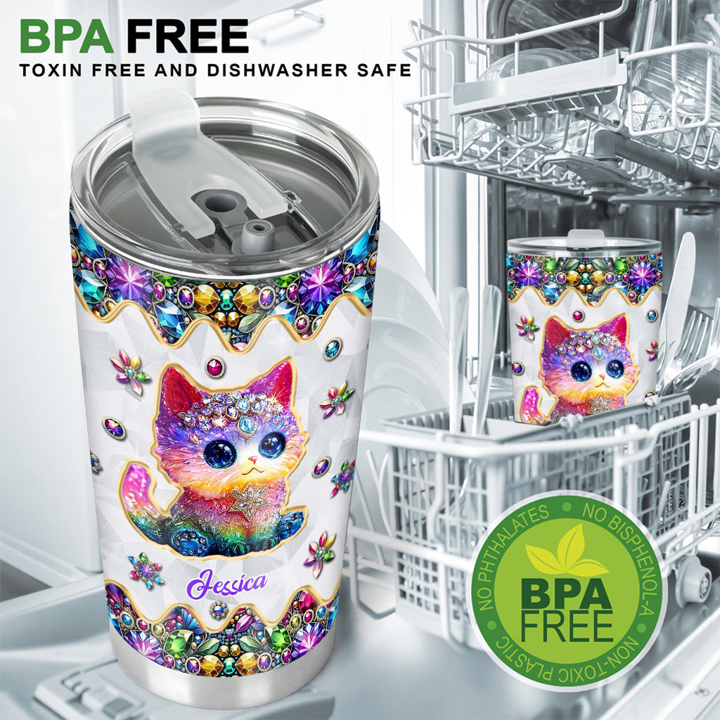 Beautiful Cat - Personalized Cat Tumbler
