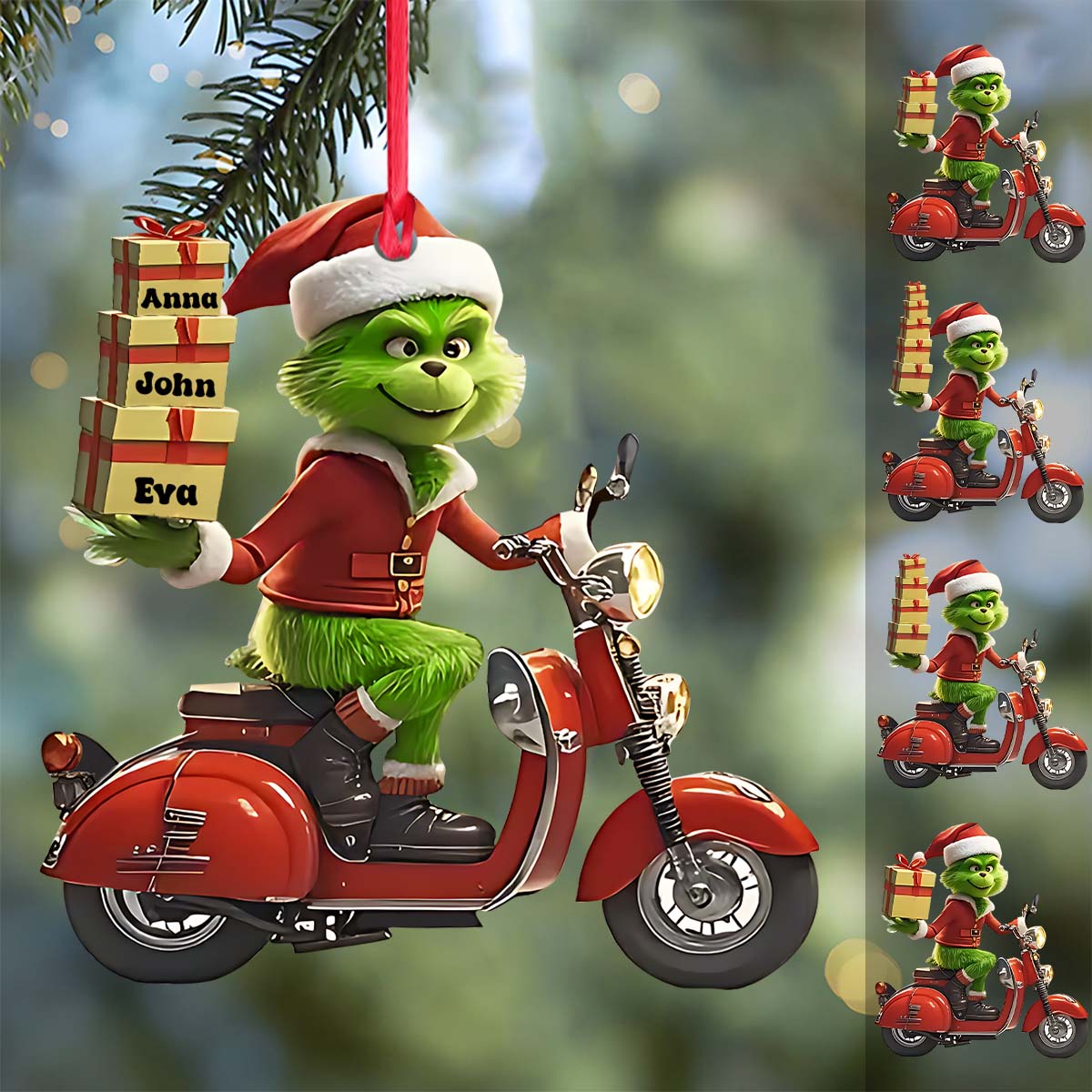 Fröhliche Grinchmas – Personalisierte Stola als Weihnachtsschmuck