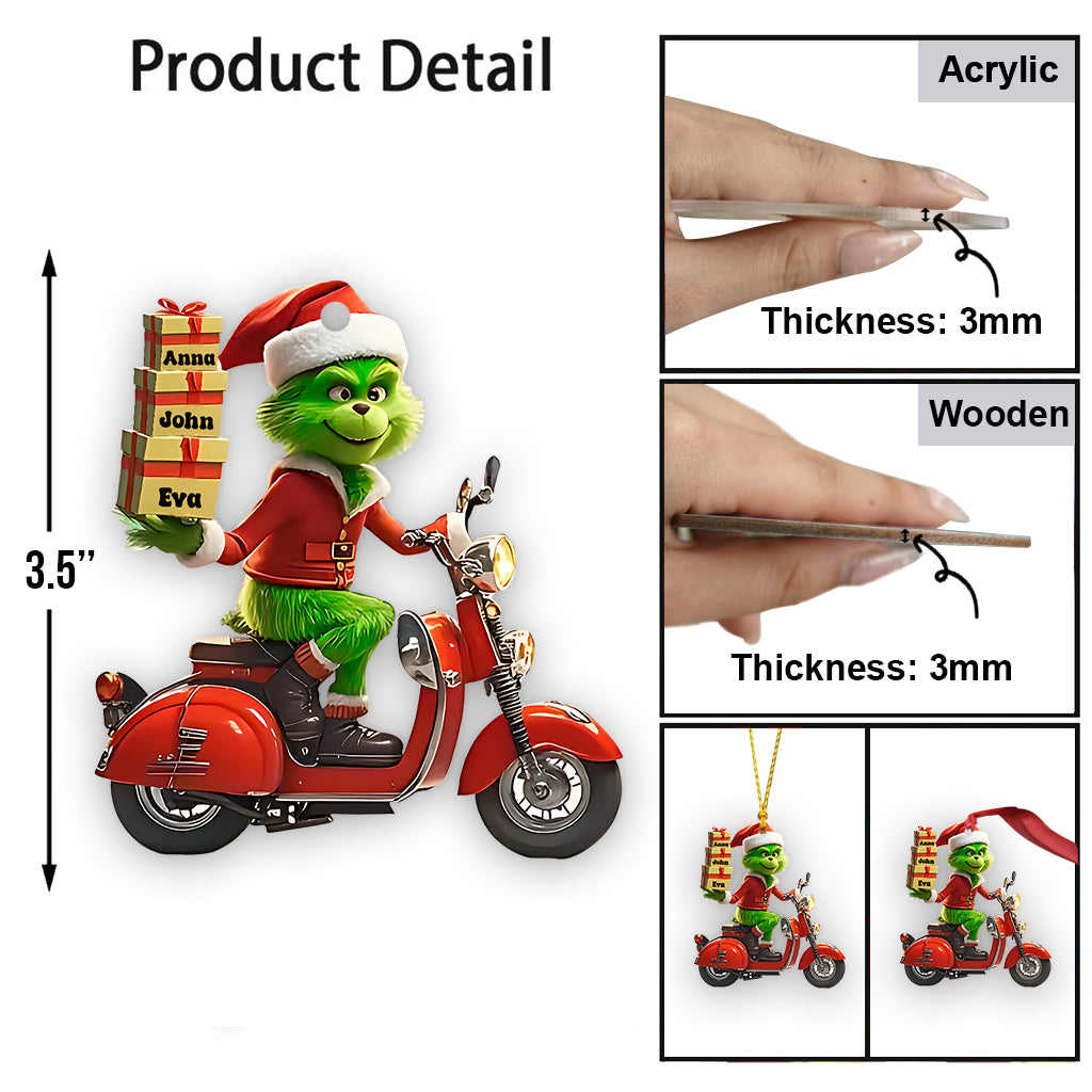 Fröhliche Grinchmas – Personalisierte Stola als Weihnachtsschmuck