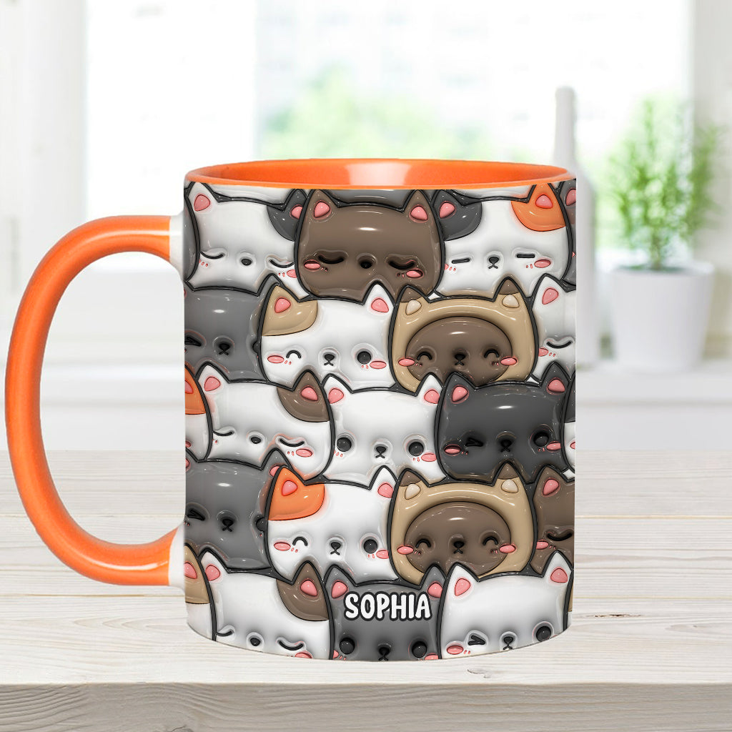 Ja, ich brauche all diese Katzen – personalisierte Tasse mit Katzenmotiv
