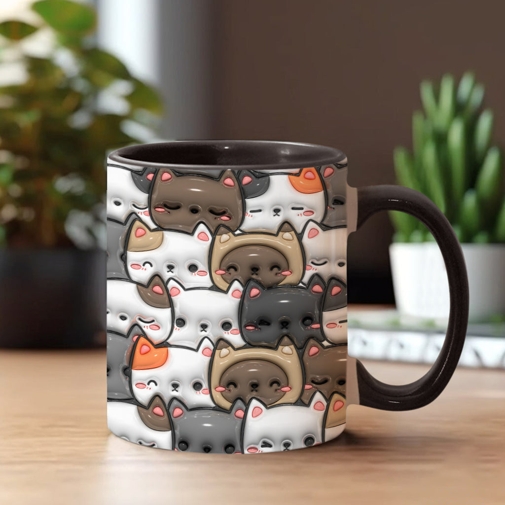 Ja, ich brauche all diese Katzen – personalisierte Tasse mit Katzenmotiv