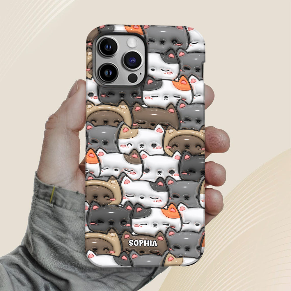 Oui, j'ai besoin de tous ces chats ! - Coque de téléphone personnalisée avec imprimé chat intégral