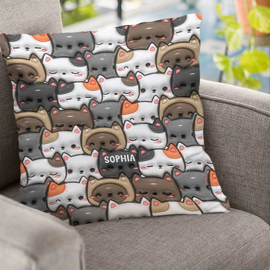 Ja, ich brauche all diese Katzen – personalisiertes Katzenkissen