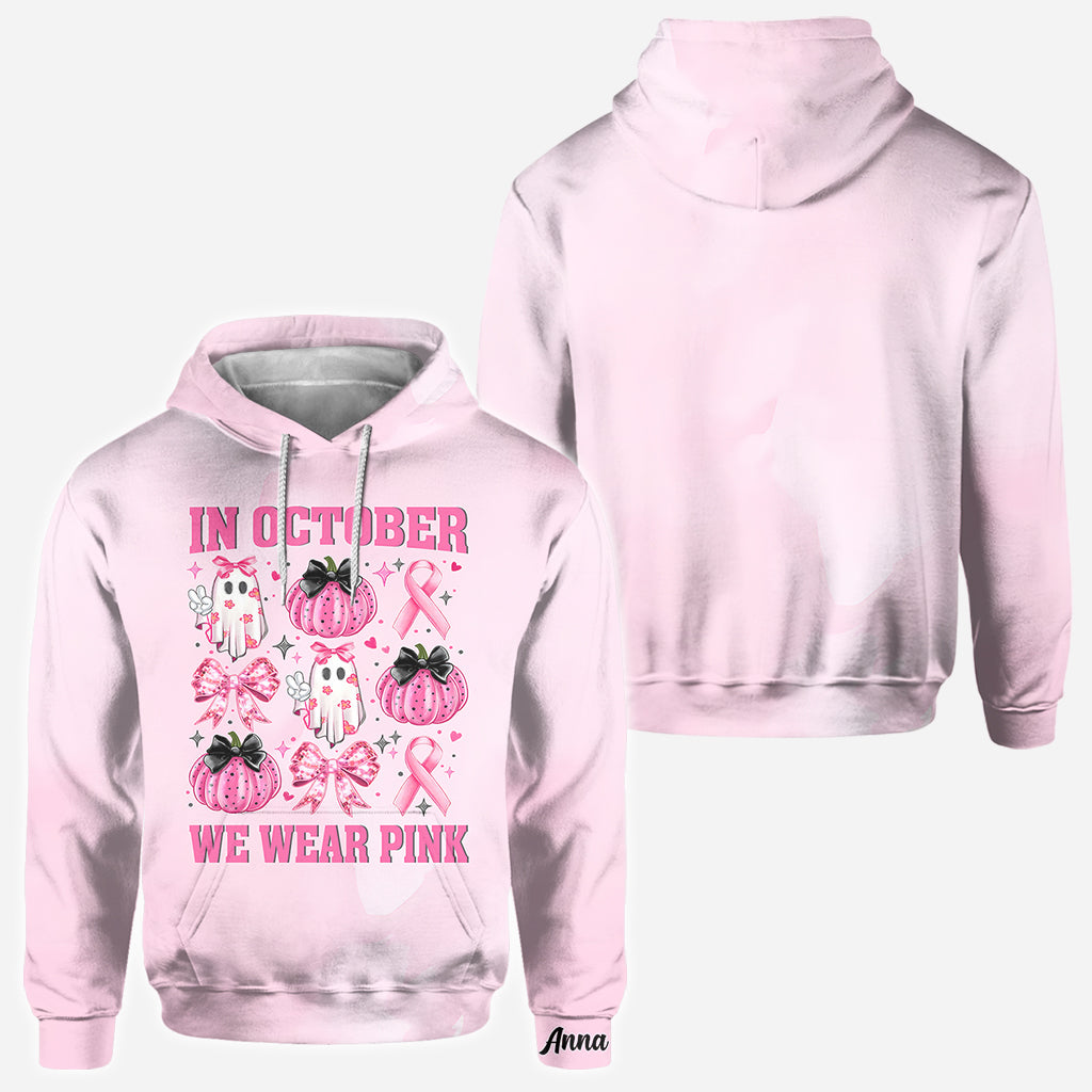 Im Oktober tragen wir Pink – personalisiertes T-Shirt zur Sensibilisierung für Brustkrebs