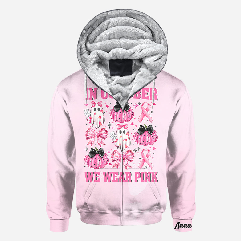 Im Oktober tragen wir Pink – personalisiertes T-Shirt zur Sensibilisierung für Brustkrebs