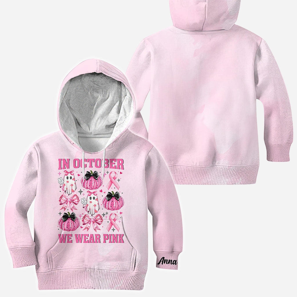 Im Oktober tragen wir Pink – personalisiertes T-Shirt zur Sensibilisierung für Brustkrebs