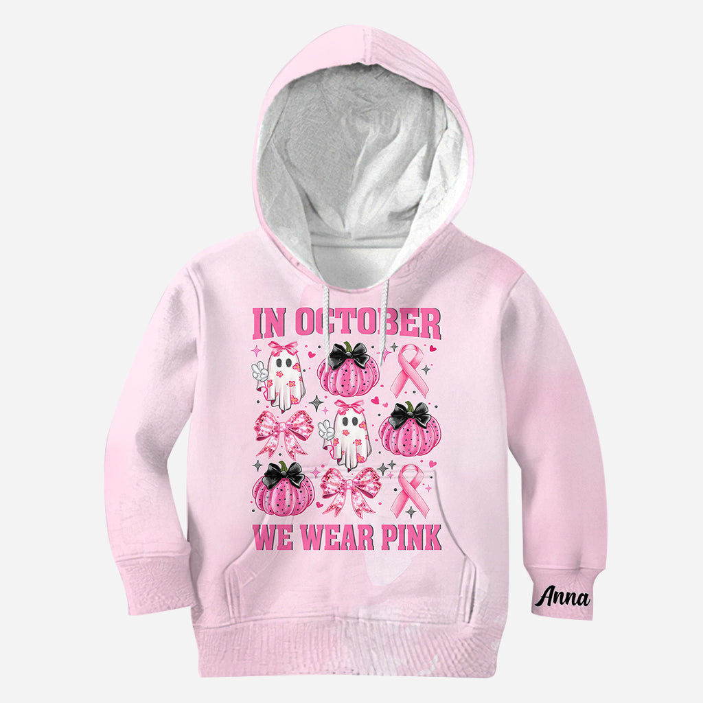 Im Oktober tragen wir Pink – personalisiertes T-Shirt zur Sensibilisierung für Brustkrebs
