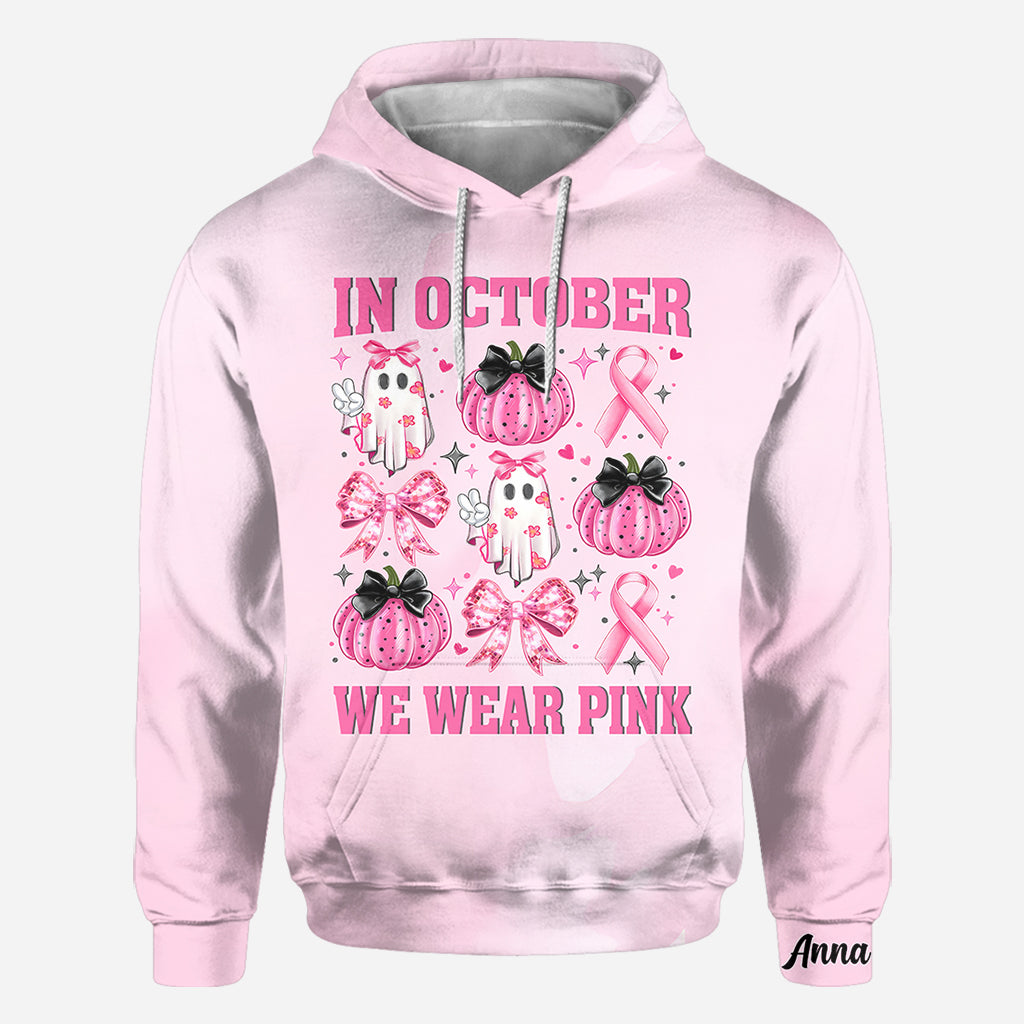Im Oktober tragen wir Pink – personalisiertes T-Shirt zur Sensibilisierung für Brustkrebs