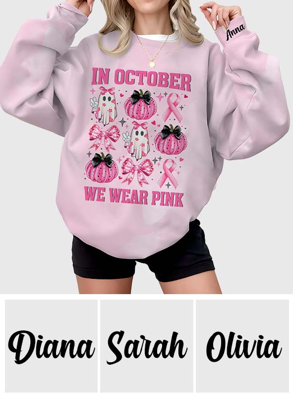 Im Oktober tragen wir Pink – personalisiertes T-Shirt zur Sensibilisierung für Brustkrebs