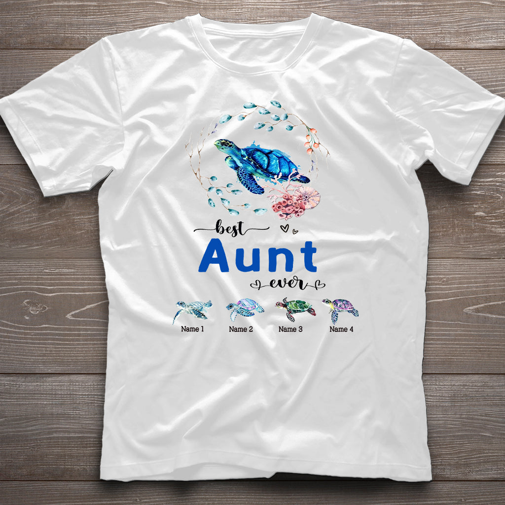 Best Nana Ever - Turtle gift for grandma, grandpa, mom, dad, uncle, aunt - Personalized T-shirt And Hoodie