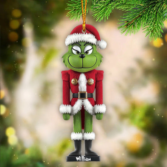 Grinchy Cracker – Personalisierte Stola als Weihnachtsschmuck
