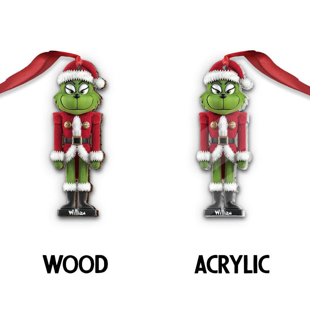 Grinchy Cracker - Personalized Stole Christmas Ornament