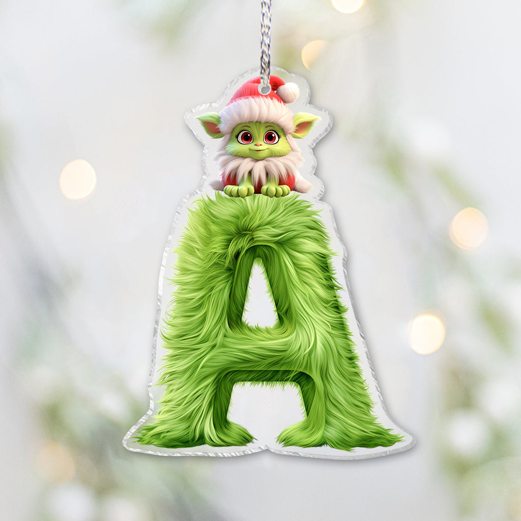 Grinchy-Brief – Personalisierte Stola, transparenter Weihnachtsschmuck