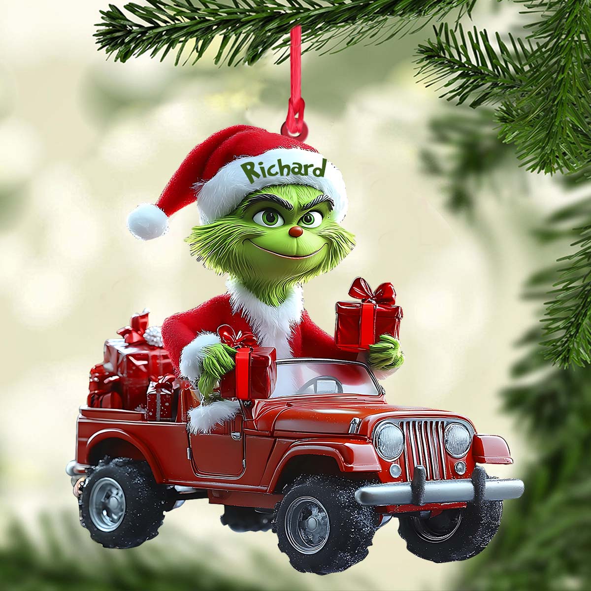 Cool Green – Personalisierte Stola als Weihnachtsschmuck