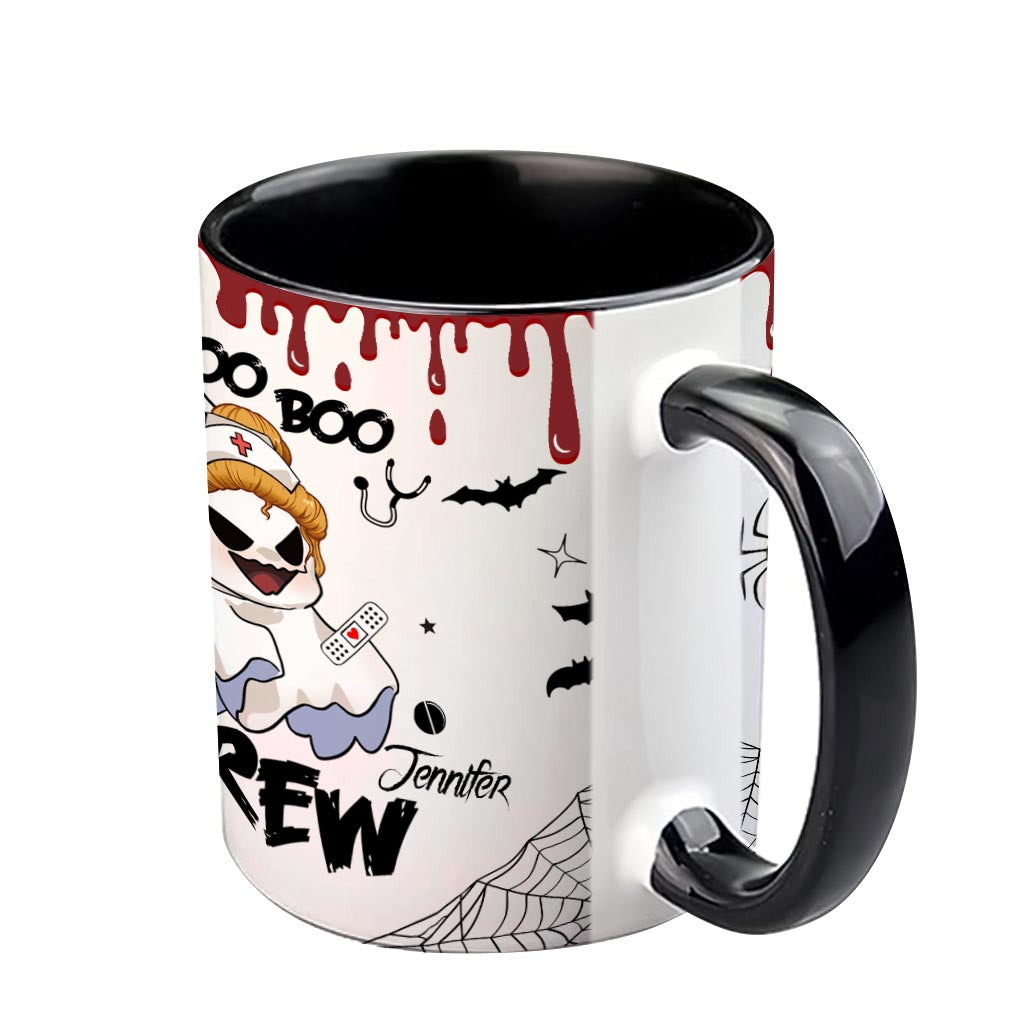 Boo Boo Crew – Personalisierte Tasse mit Krankenschwester-Motiv