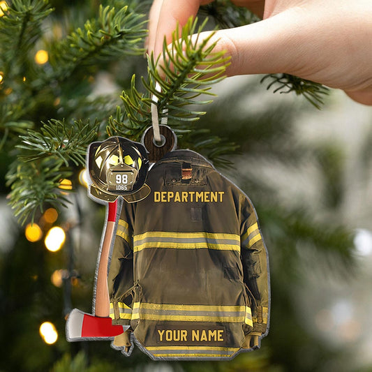 Feuerwehr-Rüstung – Personalisierter Feuerwehr-Anhänger