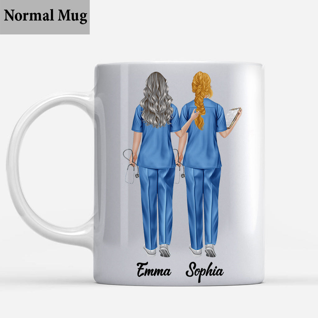 Der Spaß und das Lachen, die wir teilen – personalisierte Krankenschwester-Tasse
