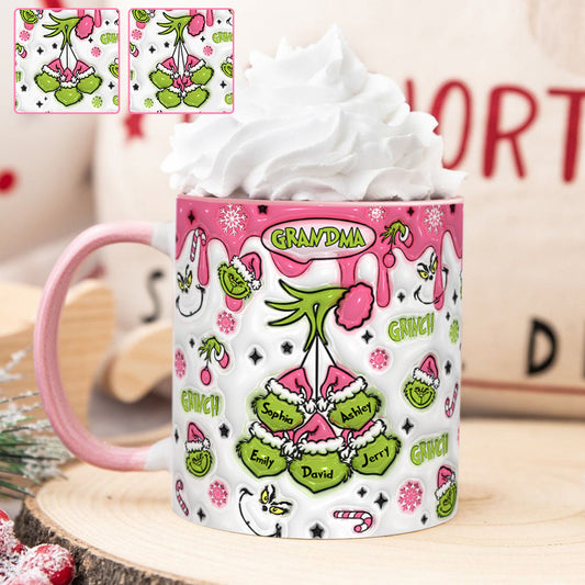 Green Mama/ Nana... - Personalized Stole Christmas Accent Mug