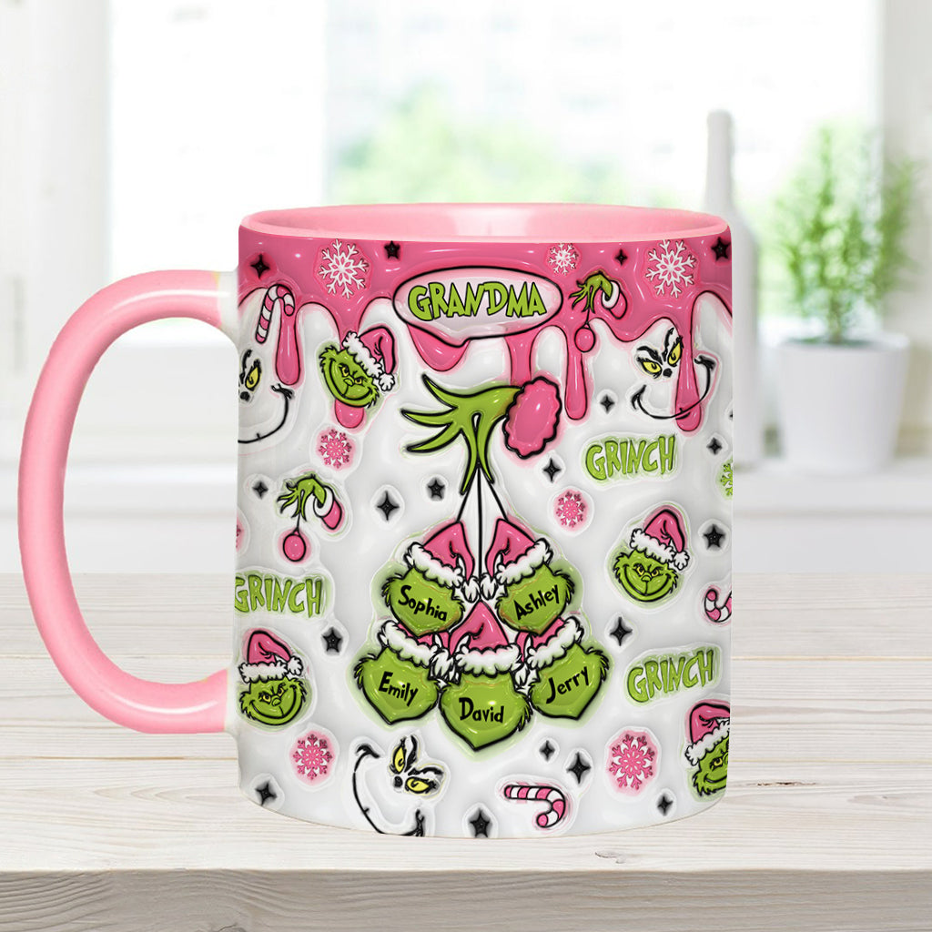 Maman/Mamie Verte... - Mug de Noël personnalisé avec étole