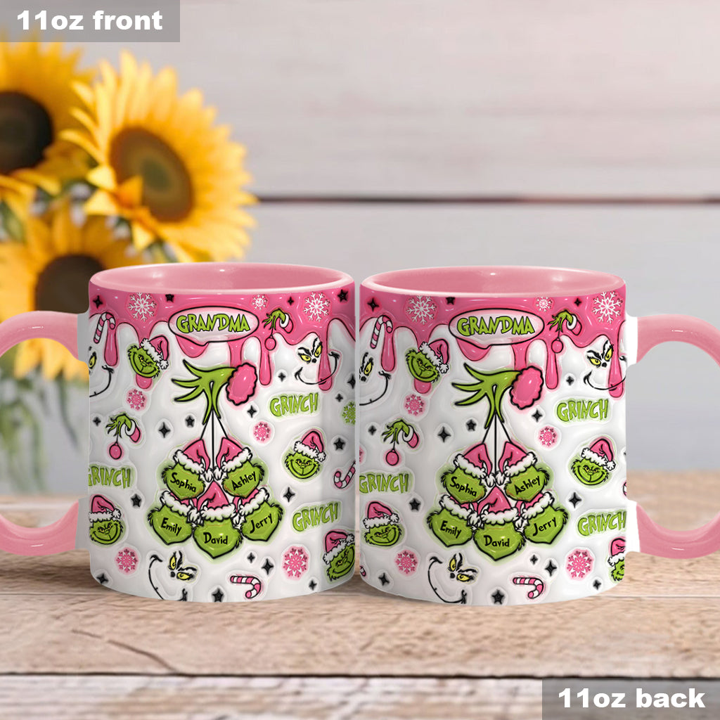 Maman/Mamie Verte... - Mug de Noël personnalisé avec étole