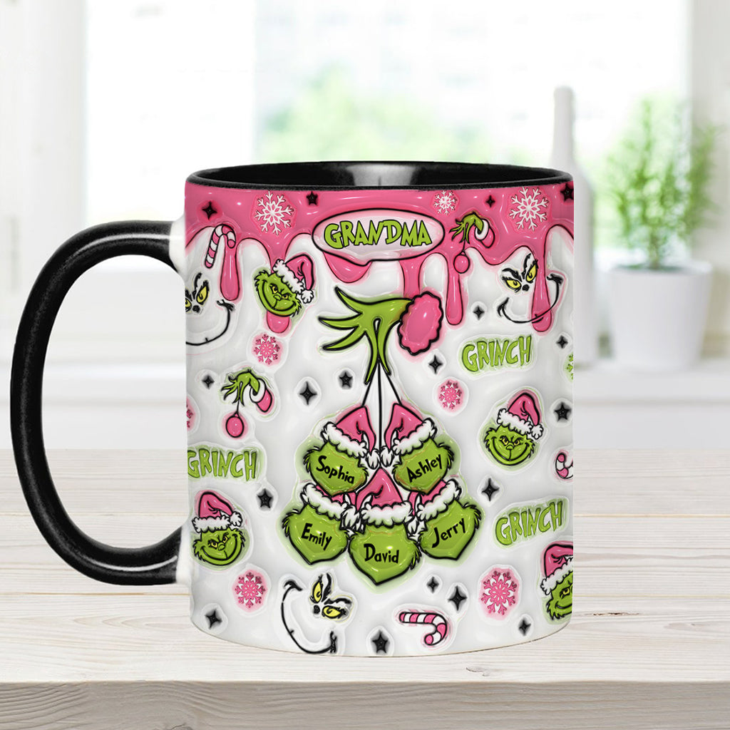 Maman/Mamie Verte... - Mug de Noël personnalisé avec étole