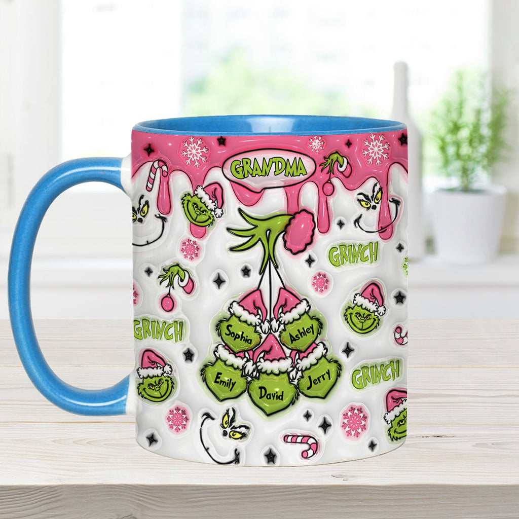 Maman/Mamie Verte... - Mug de Noël personnalisé avec étole