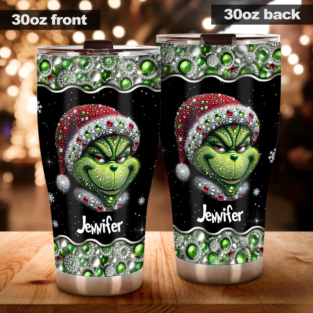 Fröhliche Grinchmas - Personalisierter Stola-Weihnachtsbecher