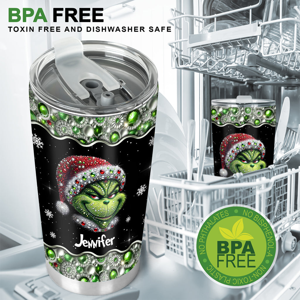 Fröhliche Grinchmas - Personalisierter Stola-Weihnachtsbecher