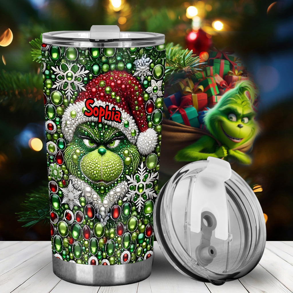 Fröhliche Grinchmas - Personalisierter Stola-Weihnachtsbecher