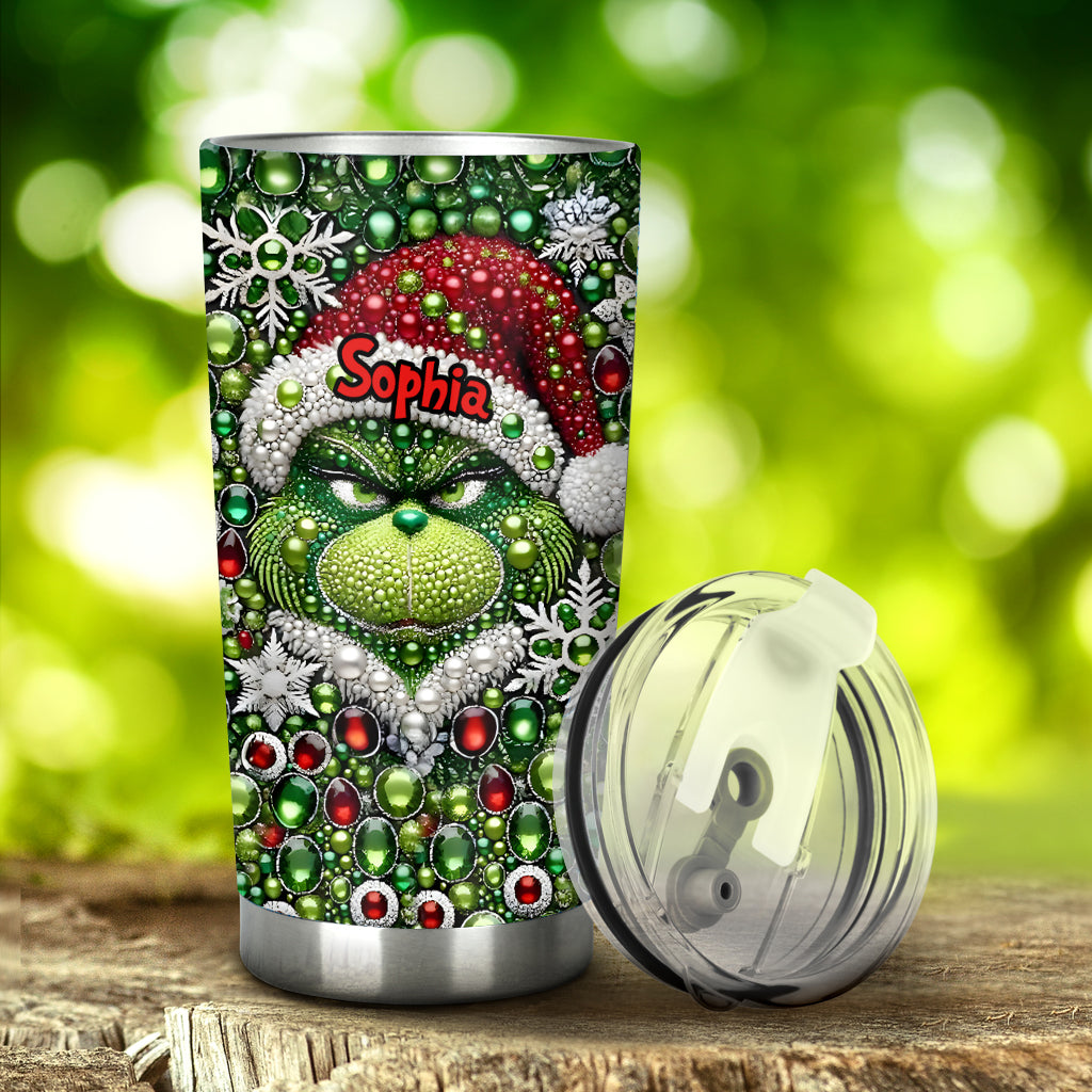 Fröhliche Grinchmas - Personalisierter Stola-Weihnachtsbecher