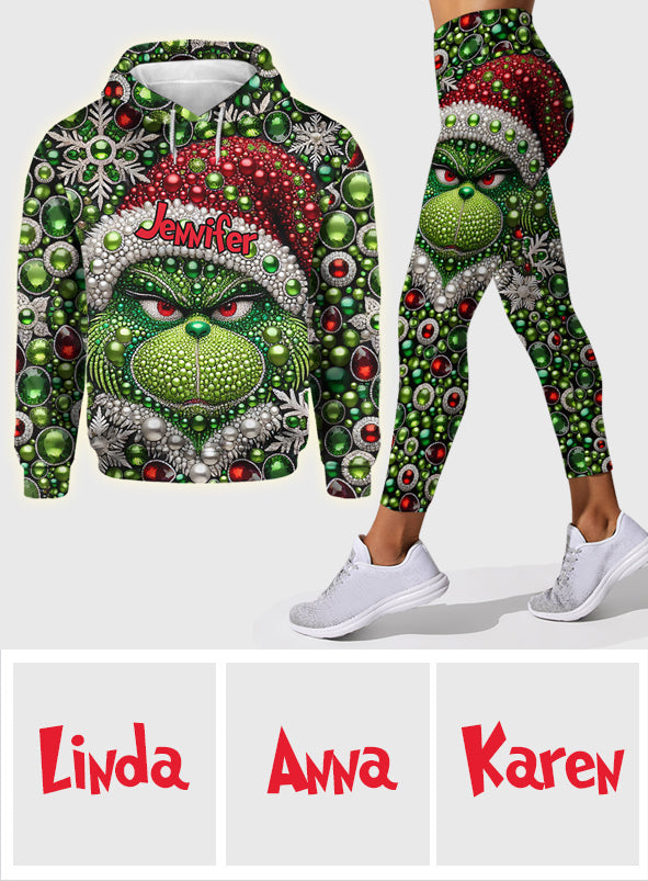 Merry Grinchmas - Personalized Stole Christmas Hoodie and Leggings