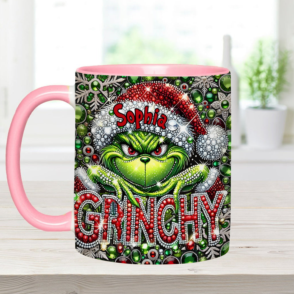 Merry Grinchmas - Personalized Stole Christmas Accent Mug
