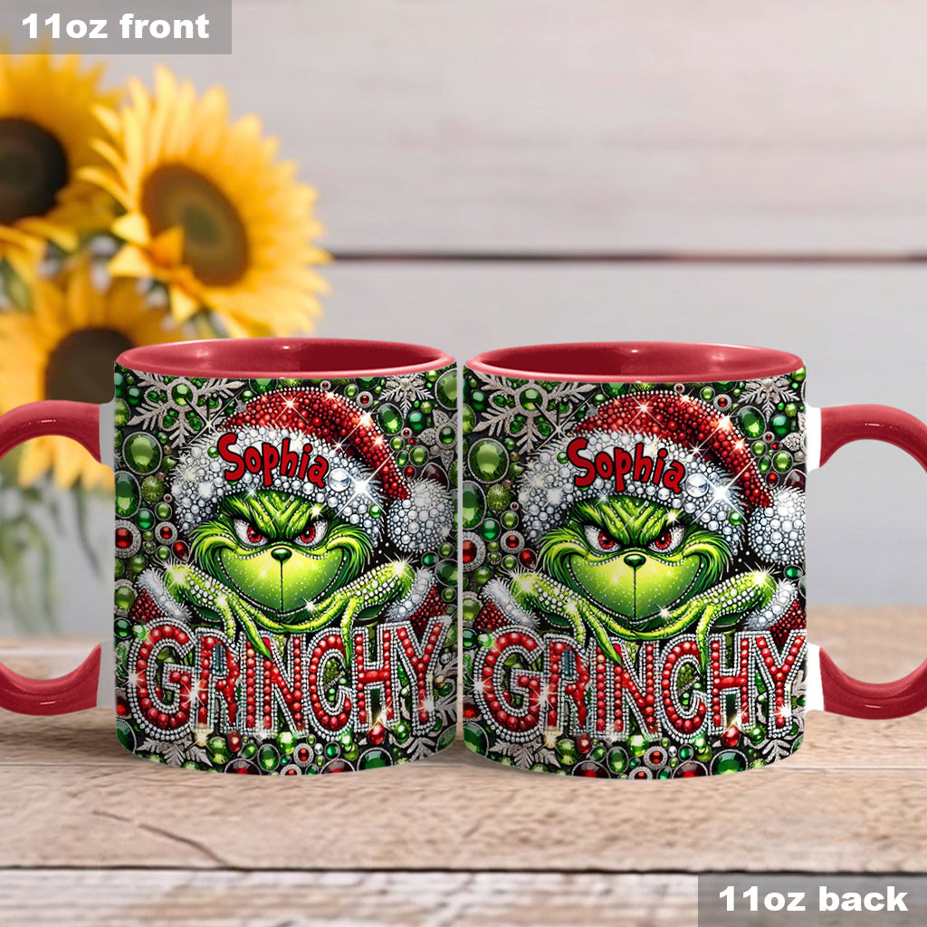 Merry Grinchmas - Personalized Stole Christmas Accent Mug