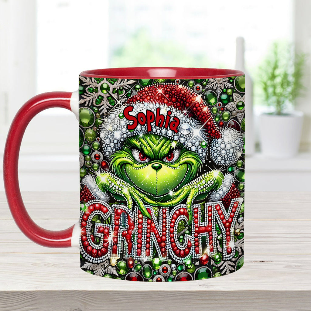 Merry Grinchmas - Personalized Stole Christmas Accent Mug