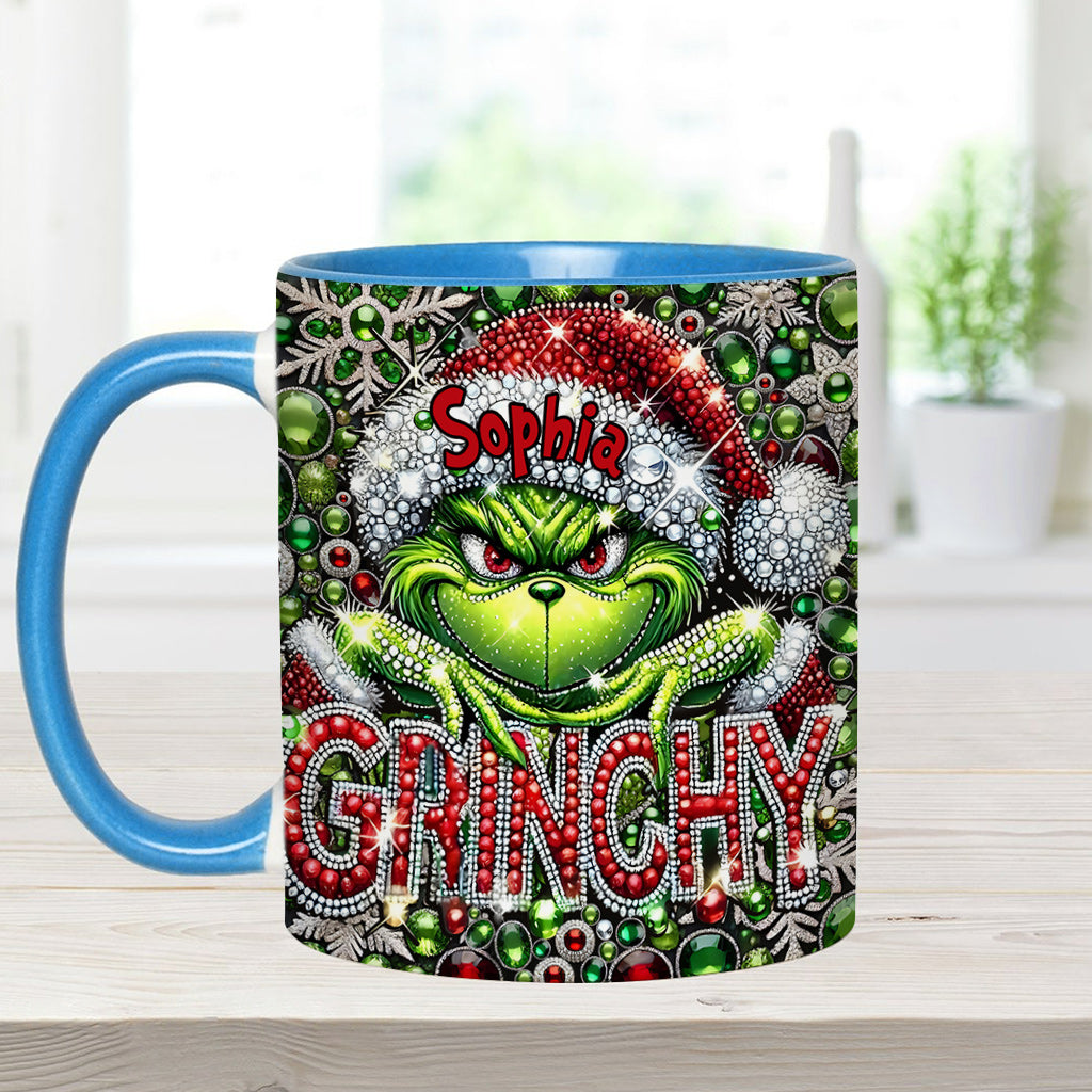 Merry Grinchmas - Personalized Stole Christmas Accent Mug